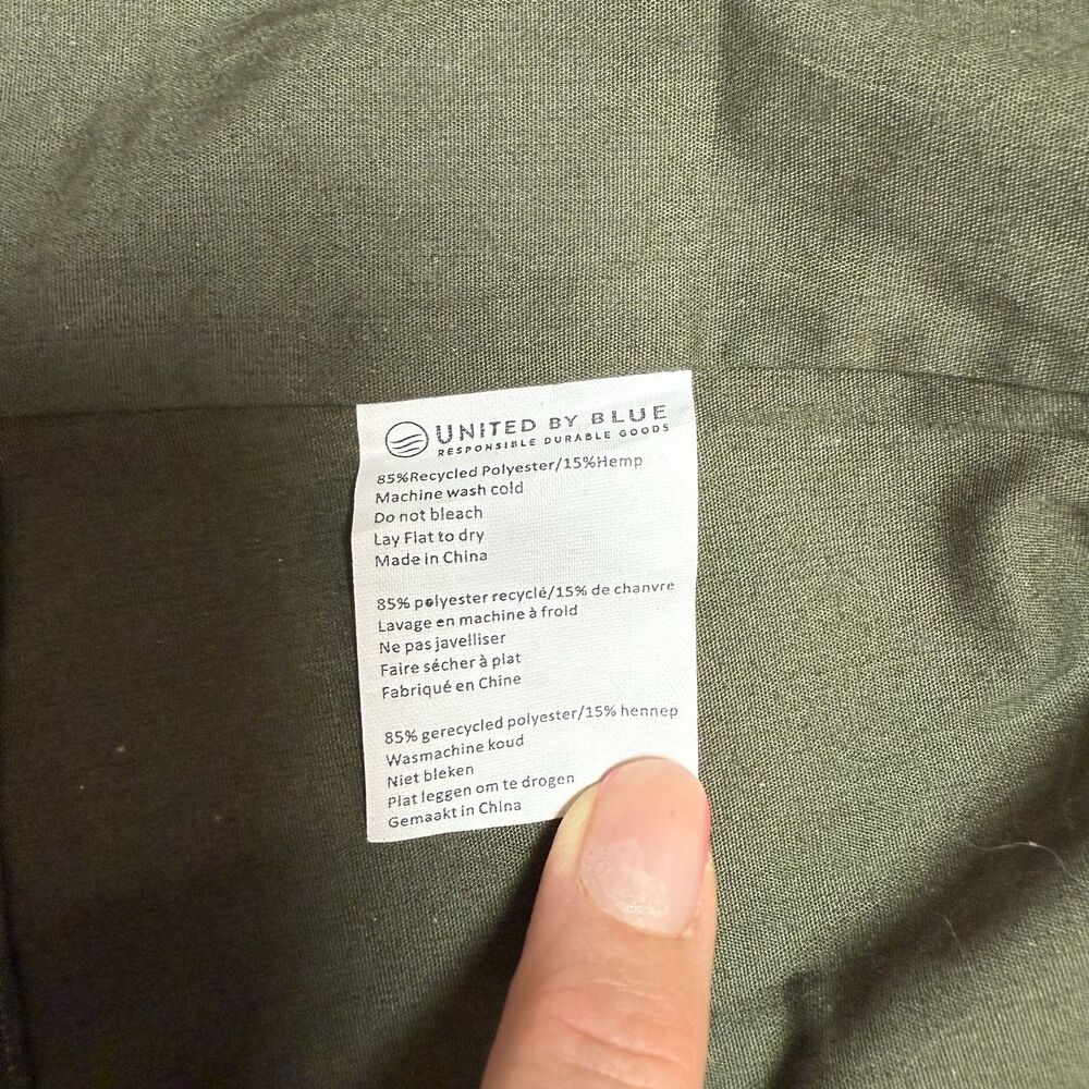 United By Blue Women's Size Medium Jacket Rain Coat Windbreaker Green - Picture 9 of 10